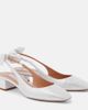 Aquazzura Aquazzura Very Bow leather slingback pumps - 1