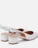 Aquazzura Aquazzura Very Bow leather slingback pumps - 2