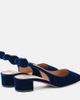 Aquazzura Aquazzura Very Bow Tie 35 velvet slingback pumps - 2