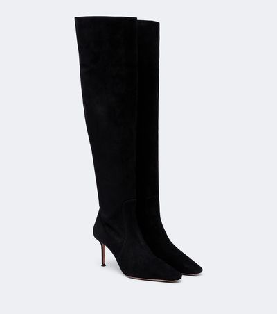 Aquazzura Aquazzura Vespera suede over-the-knee boots