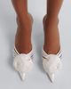 Aquazzura Aquazzura Wild Bloom appliqué satin mules - 2