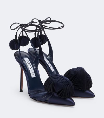 Aquazzura Aquazzura Wild Bloom satin pumps