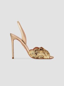 Aquazzura Aquazzura Women's Ce Soir Leather Stiletto Sandals