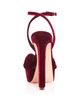 Aquazzura Aquazzura Women's Cupid Plateau 130 Velvet Platform Sandals - 4