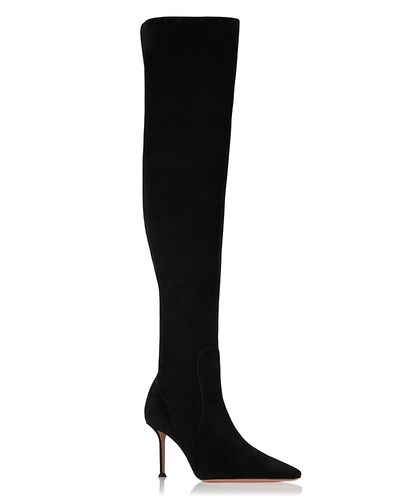 Aquazzura Aquazzura Women's Vespera Suede Over-the-Knee Stiletto Boots