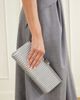 AQUAZZURA Heatwave metallic leather clutch - 2