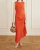 AQUAZZURA Pom Pom leather-trimmed beaded woven raffia mini bag - 2