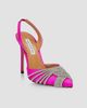 Aquazzura Women's Gatsby 105MM Embellished Slingback Pumps - 2
