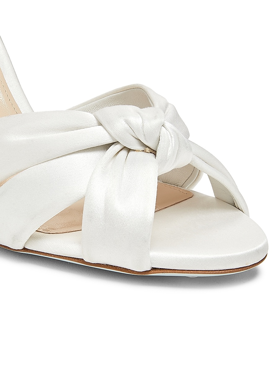 Aquazzura - Women's Nina 85MM Knotted Satin Sandals