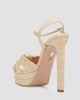Aquazzura Women's Nina Raffia 130MM Platform Sandals - 2