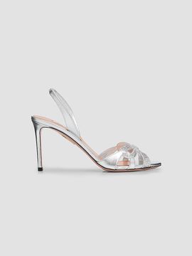 Aquazzura Women's Ribbon Kiss 85MM Slingback Sandals