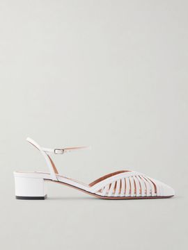 AQUAZZURA Yara 35 leather pumps