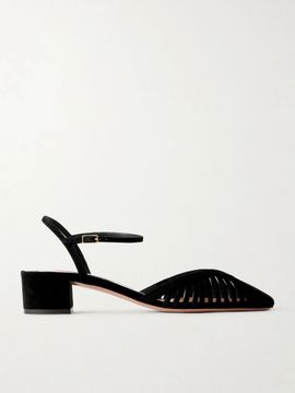 AQUAZZURA Yara 35 suede pumps