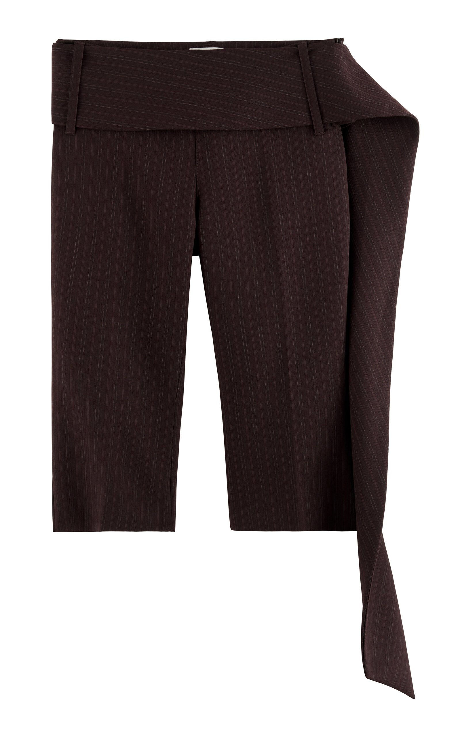 ARAKII ARAKII Exclusive Belted Crepe StraightLeg Capri Pants