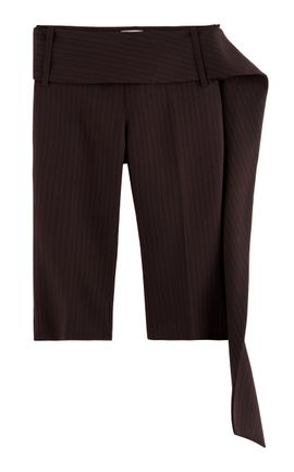 ARAKII ARAKII Exclusive Belted Crepe StraightLeg Capri Pants