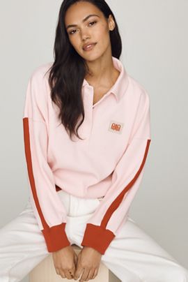 Araminta James Splice Polo Sweatshirt
