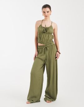 Aray Aray beach pants in khaki-Green