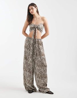 Aray Aray beach pants in zebra print-Multi