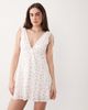 Aray Aray delicate floral print beach mini dress in white - 4