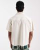 Aray Aray embroidered camp collar beach shirt in beige-Neutral - 3