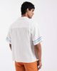 Aray Aray embroidered camp collar beach shirt in white - 3