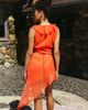 Aray Aray ruffle beach mini dress in orange - 2
