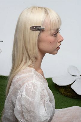 Arc and Bow Arc and Bow Make Up Hair Clips in Chrome, Women's at Urban Outfitters