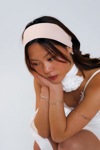 Arc and Bow Arc and Bow The Violetta Headband in Baby Pink, Women's at Urban Outfitters