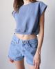 ARC ARC Vintage Reworked Cropped Muscle Sweatshirt in Cool, Women's at Urban Outfitters - 1