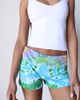 ARC ARC Vintage Reworked Fold Over Micro Tie Dye Short in Cool, Women's at Urban Outfitters - 1