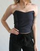 ARC ARC Vintage Reworked Pinstripe Bustier Top in Dark, Women's at Urban Outfitters - 1
