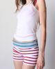 ARC ARC Vintage Reworked Striped Fold Over Shorts in Warm, Women's at Urban Outfitters - 3
