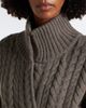 Arch4 Arch4 Bond Street cable-knit cashmere long cardigan - 3