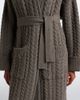 Arch4 Arch4 Bond Street cable-knit cashmere long cardigan - 4