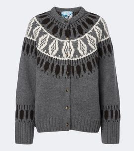 Arch4 Arch4 Fair Isle cashmere cardigan