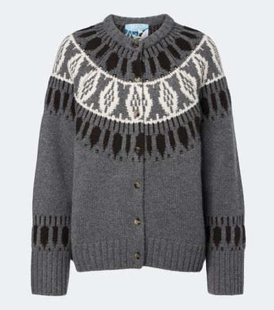 Arch4 Arch4 Fair Isle cashmere cardigan