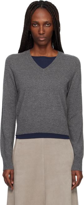arch4 arch4 Gray Boston V-Neck Sweater
