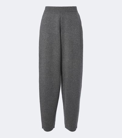 Arch4 Arch4 Hayden knitted cashmere barrel-leg pants