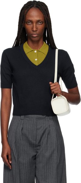 arch4 arch4 Navy Alistair V-Neck Sweater