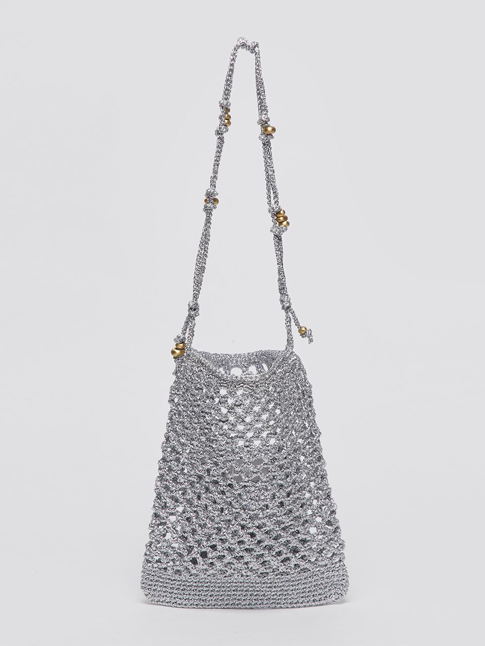 Archivepke Gem Weaving Shoulder Bag (Silver spoon)