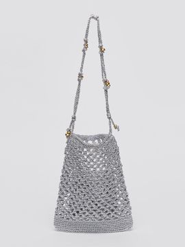 Archivepke Gem Weaving Shoulder Bag (Silver spoon)