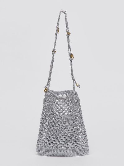 Archivepke Gem Weaving Shoulder Bag (Silver spoon)