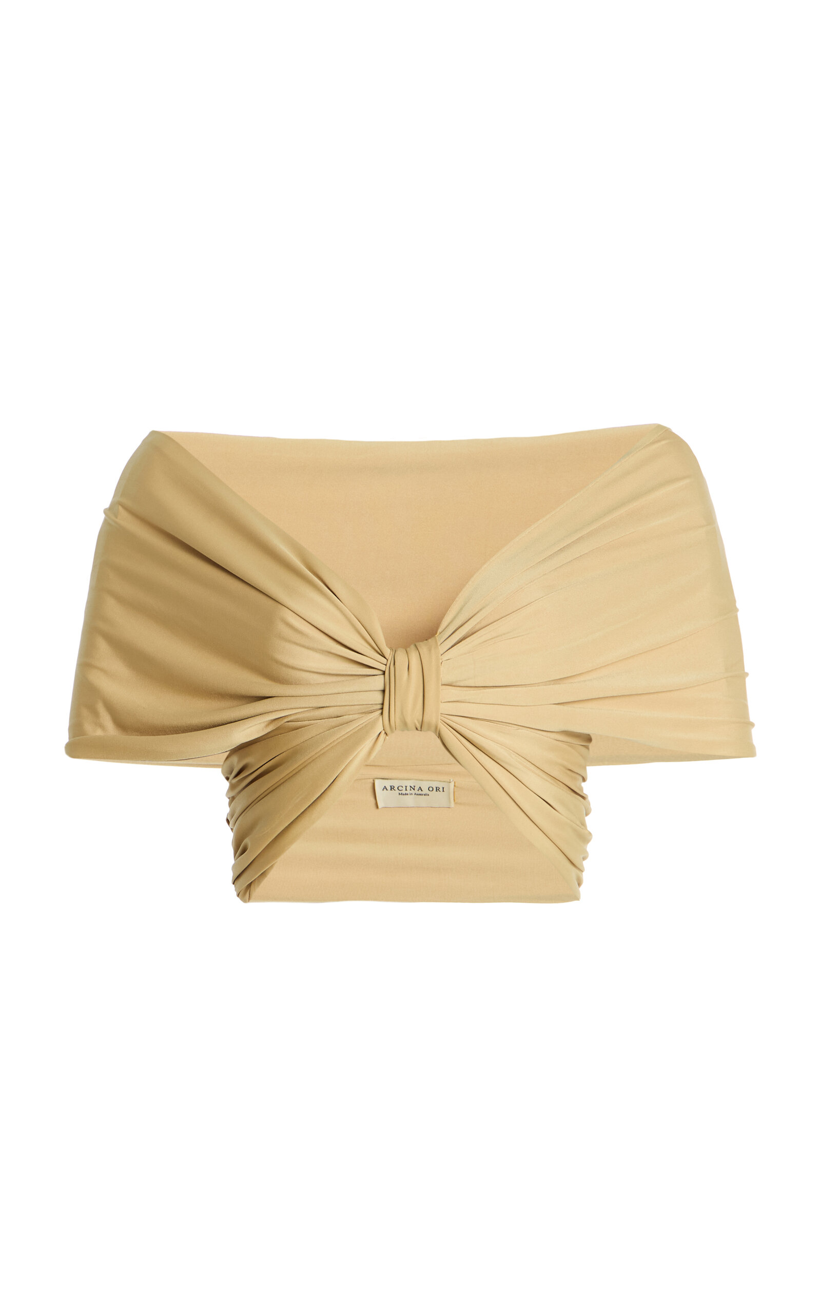 Arcina Ori Arcina Ori Alessia Cropped OffTheShoulder Jersey Top