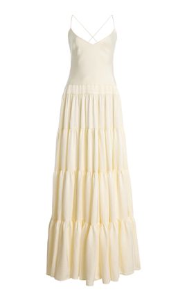 Arcina Ori Arcina Ori Exclusive Bridal Ruffled Crepe Maxi Dress
