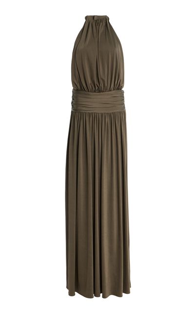 slim fit dress slacks Arcina Ori Santina Dress in Khaki  HONEY HIRE BOUTIQUE