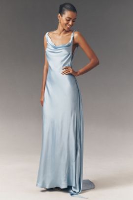 Arcina Ori Darcy Draped Open-Back Maxi Dress