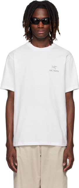 Arc'teryx Arc'teryx White Kragg SL Cotton Bird Word S/S T-shirt