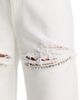 Area Area Crystal Fray Slit Jeans - 5