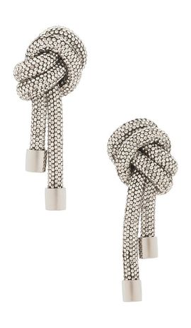 AREA AREA Crystal Knot Earrings