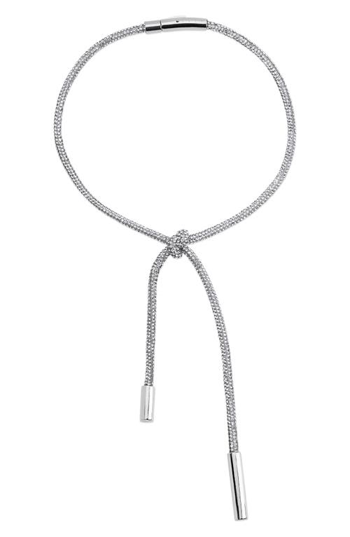 Area Area Crystal Knot Necklace